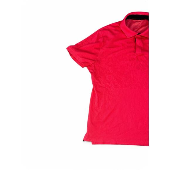 Nike ADV Tiger Woods Golf Pro Polo Shirt Top Dri Fit Red Size Medium - Picture 2 of 9